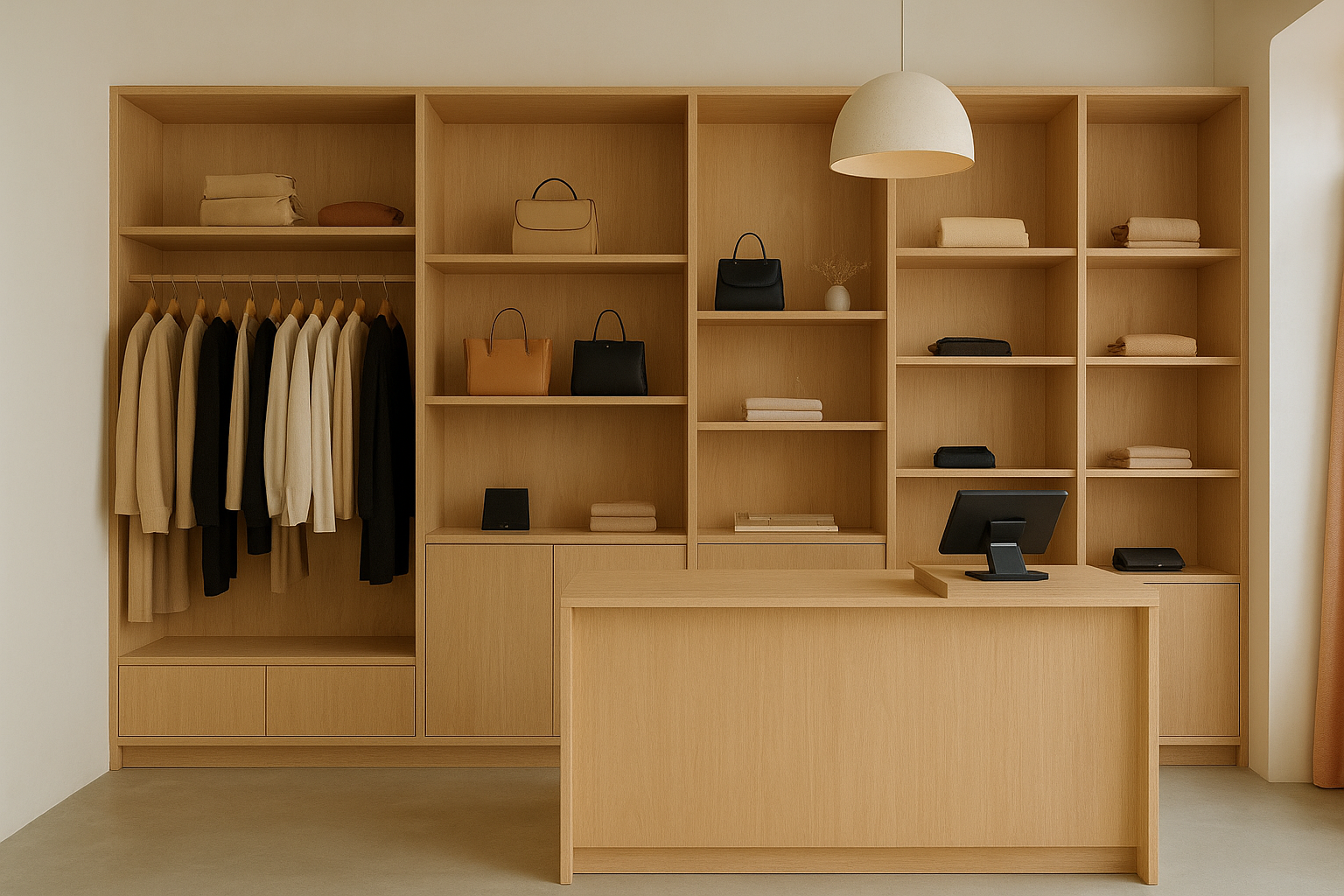 Ladeneinrichtung für Boutique