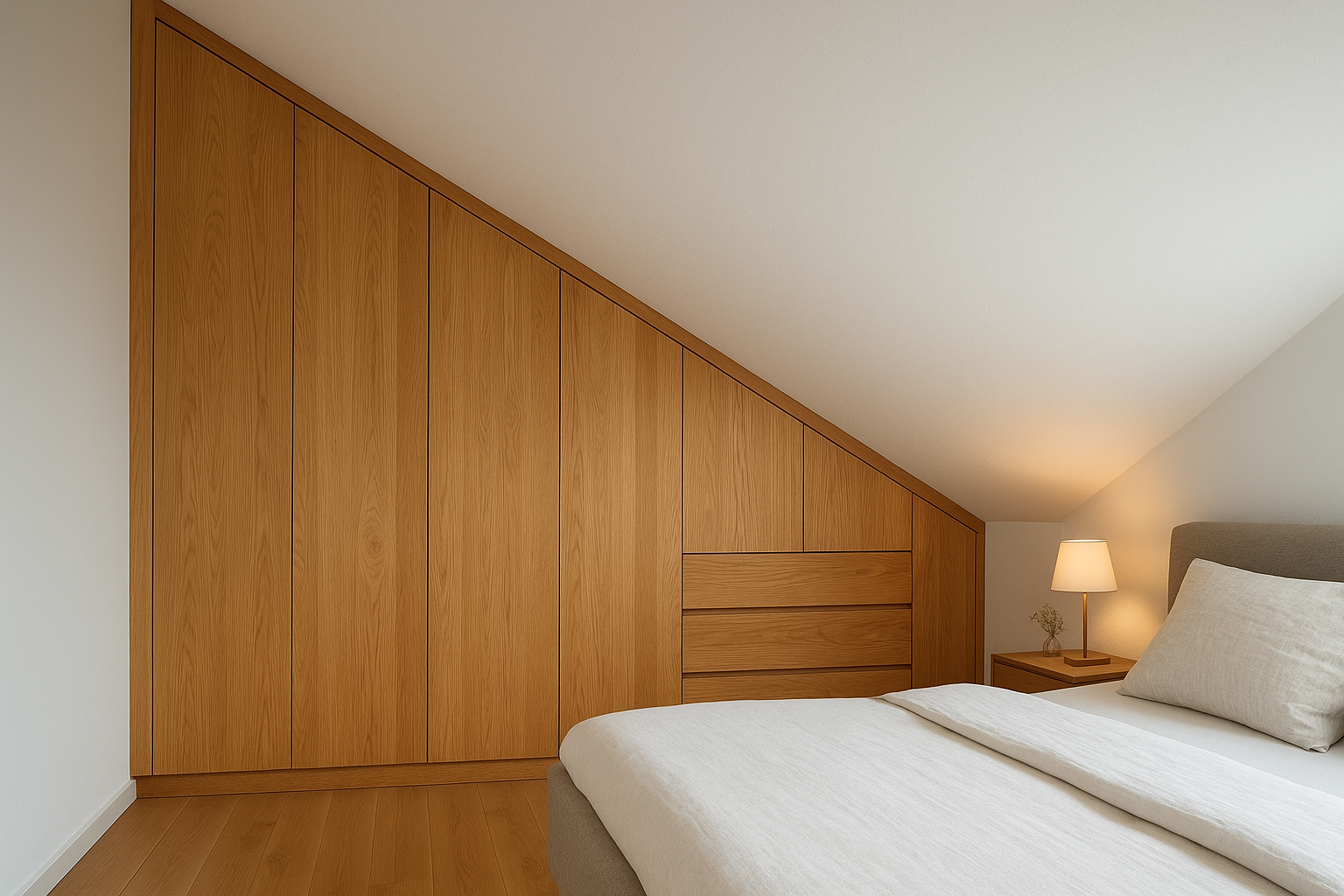 Einbauschrank unter Dachschräge